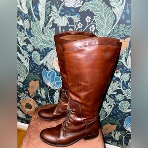 Frye lace-up riding boots